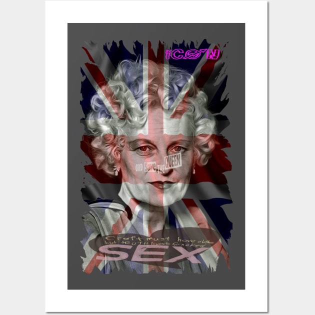 god save the queen Wall Art by anubisram